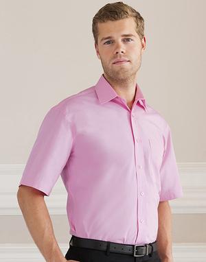 Russell Collection R-937M-0 - Camisa Homem R937M Popeline Manga Curta