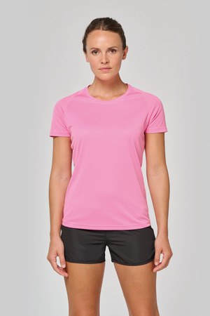 PROACT PA4013 - T-shirt de desporto de senhora de material reciclado com decote redondo