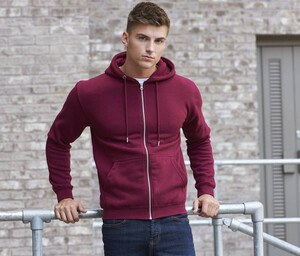 AWDIS JH250 - Sweat Capucke Zippé Organique